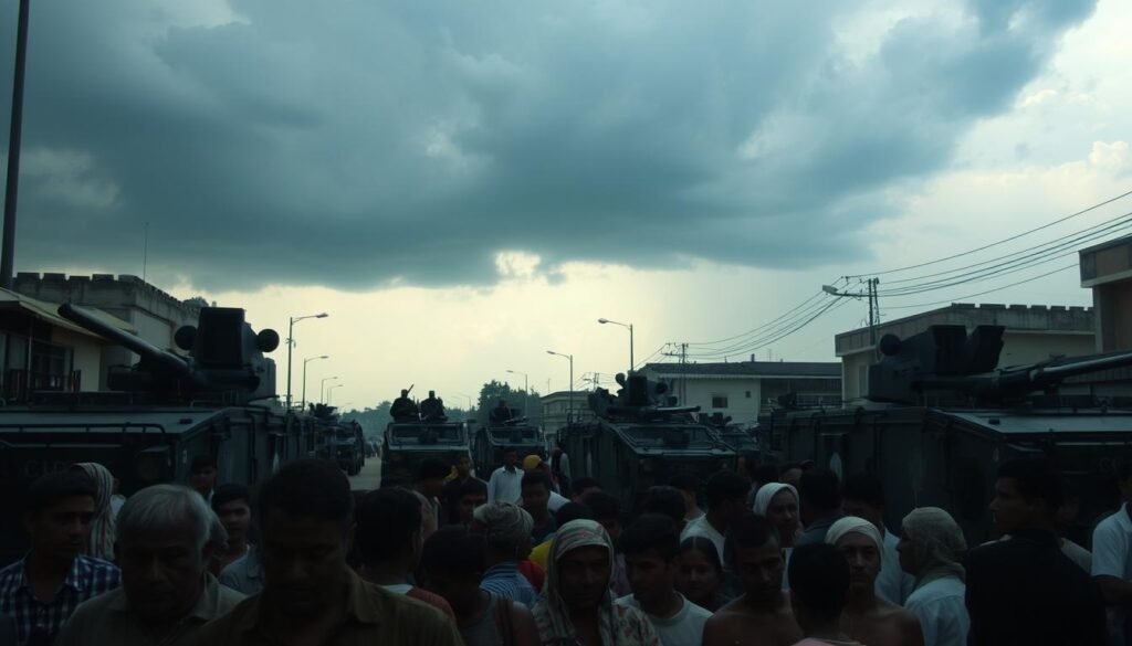 human rights concerns military presence